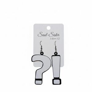 Soul Sister Question Mark and Exclamation Earrings